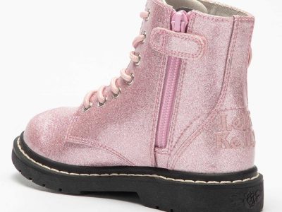 Pink & white wing best sale combat boots